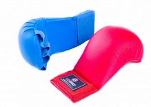 Накладки на руки BestSport  для карате (ФКР) ВS-1220 красные/синие XS